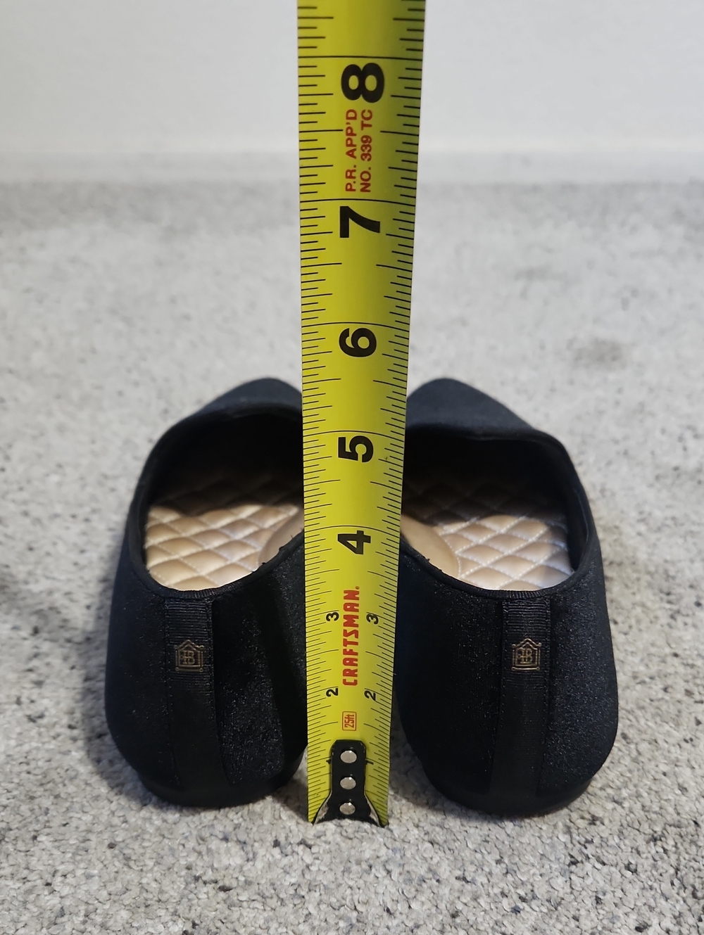 Birdies Starling Velvet Black Flats Smoking Slippers/Flats Size 8 - Picture 12 of 12